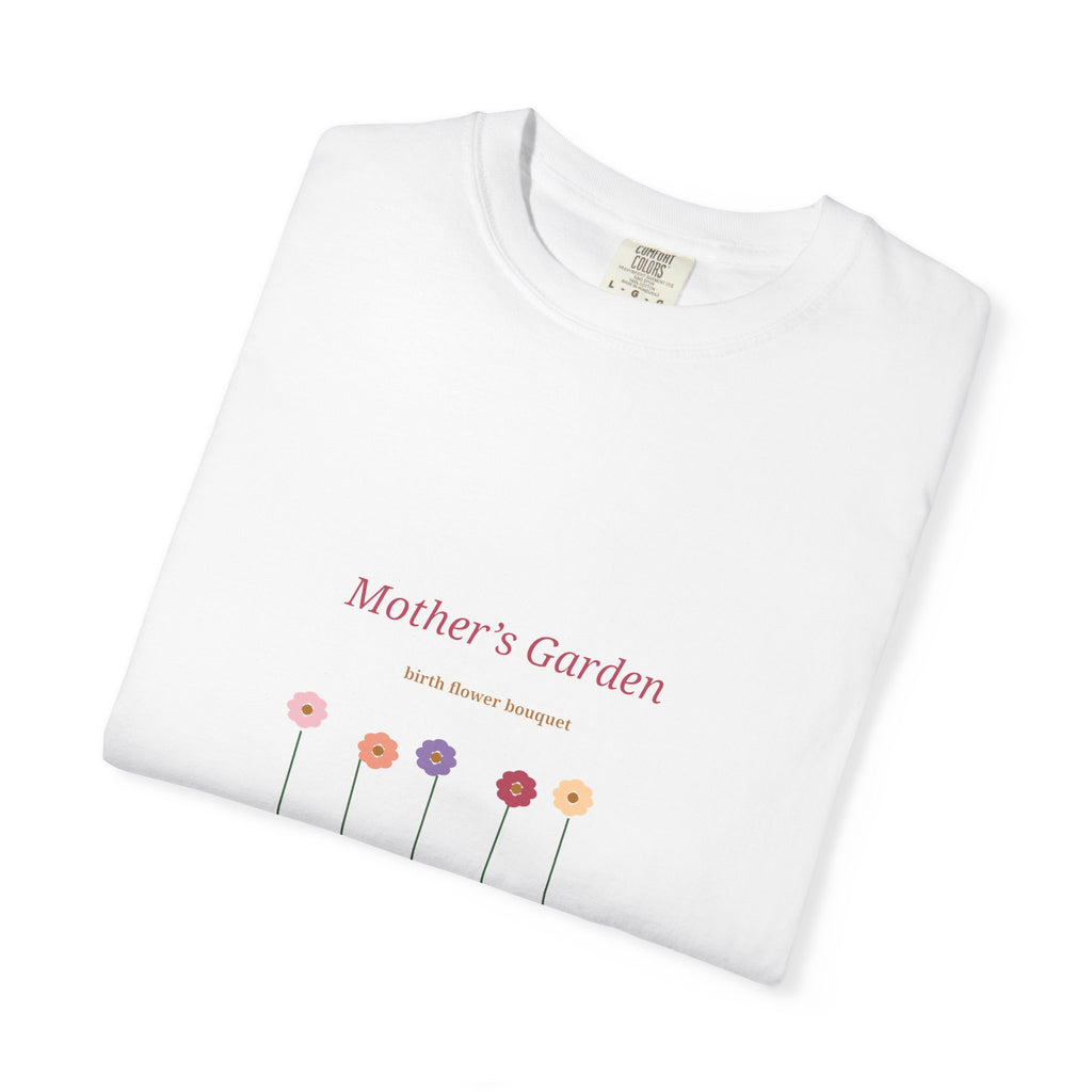 Mother's Garden Birth Flower Bouquet Tee | Floral Mom Shirt