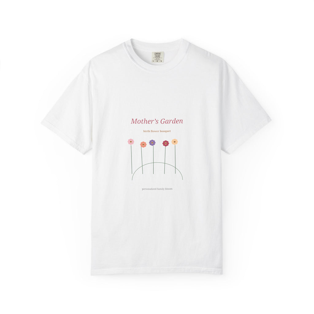 Mother's Garden Birth Flower Bouquet Tee | Floral Mom Shirt