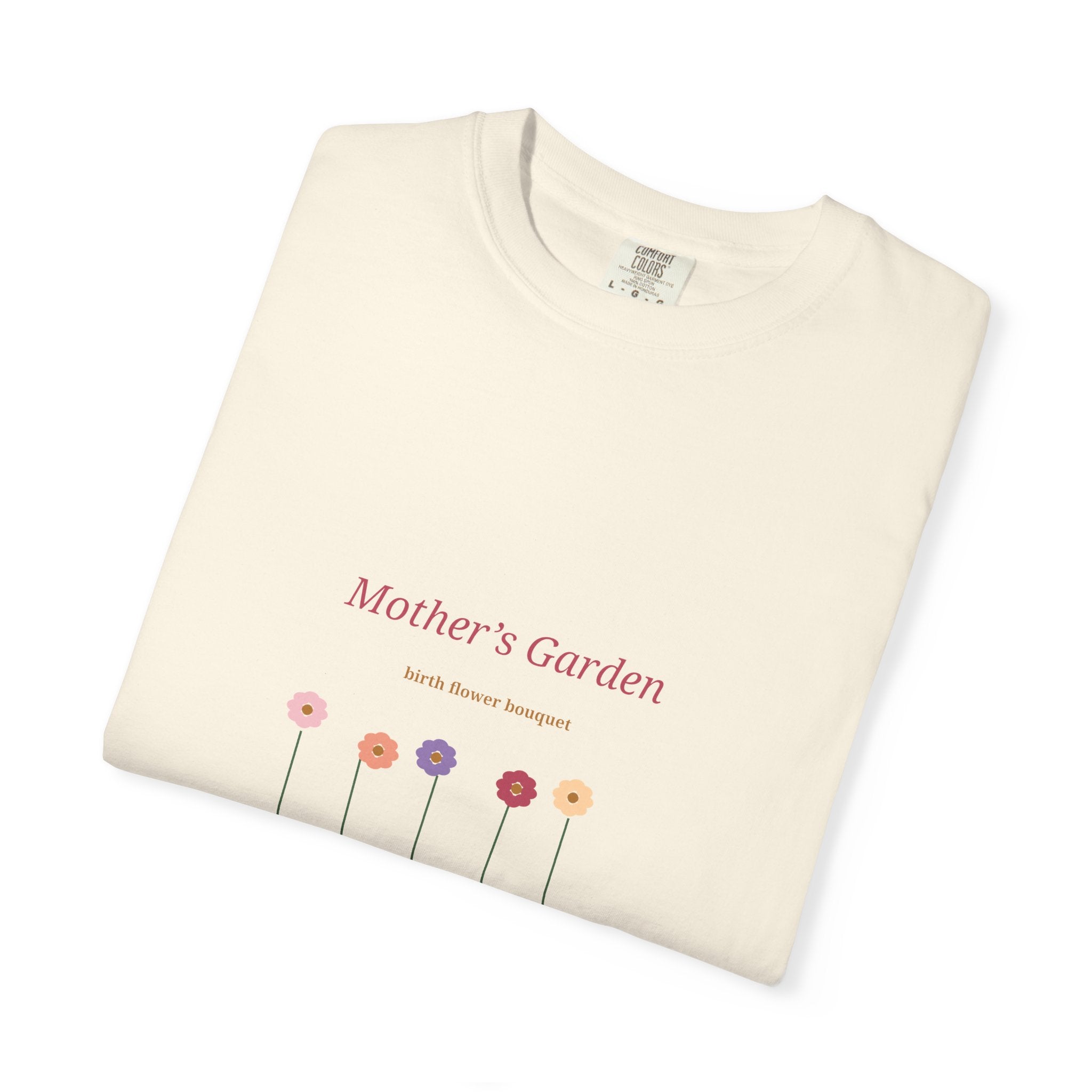 Mother's Garden Birth Flower Bouquet Tee | Floral Mom Shirt