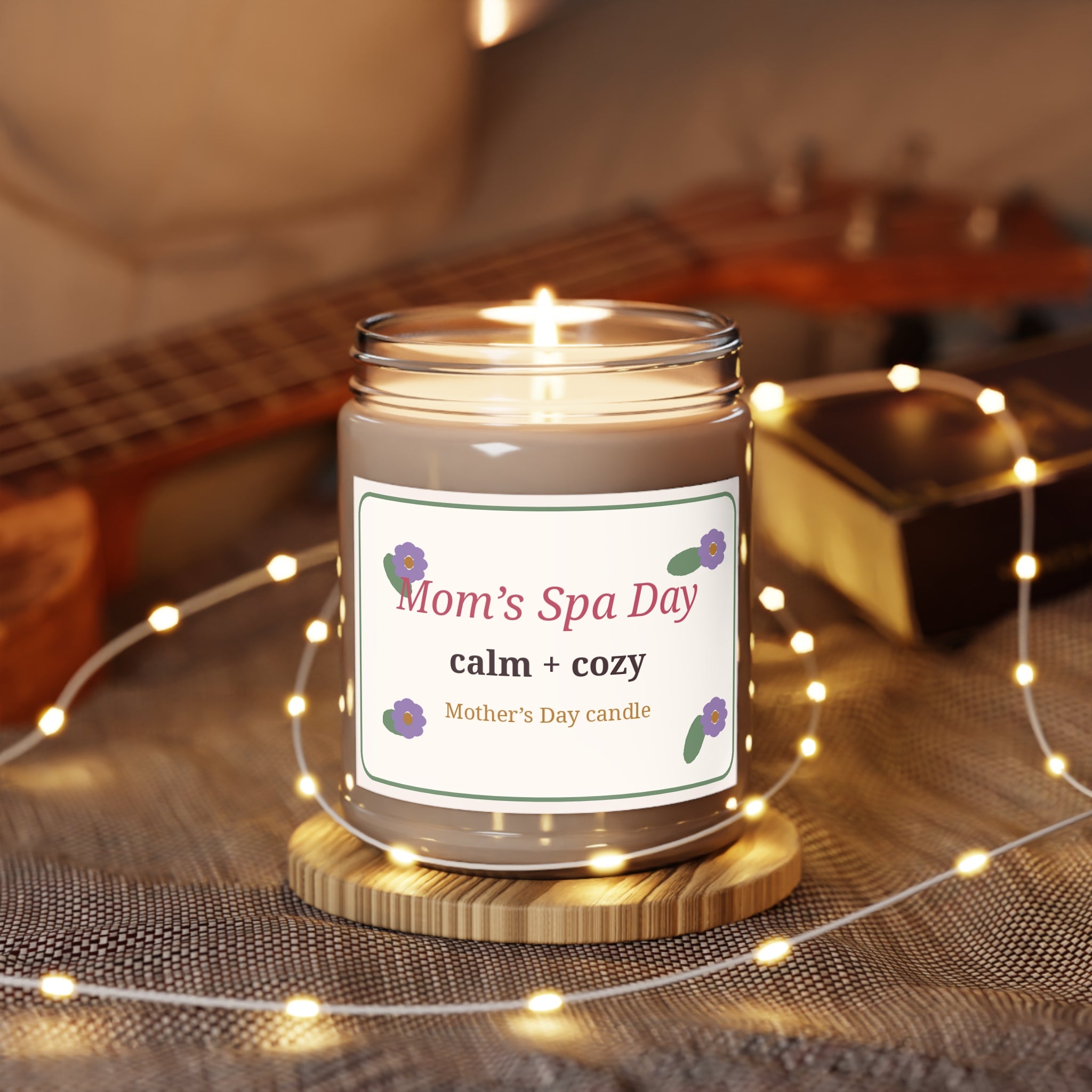 Mom's Spa Day Candle | Cozy Mother's Day Self-Care Gift
